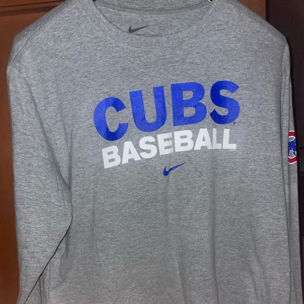 Chicago Cubs Baseball Long Sleeve T shirt Genuine Merchandise MLB